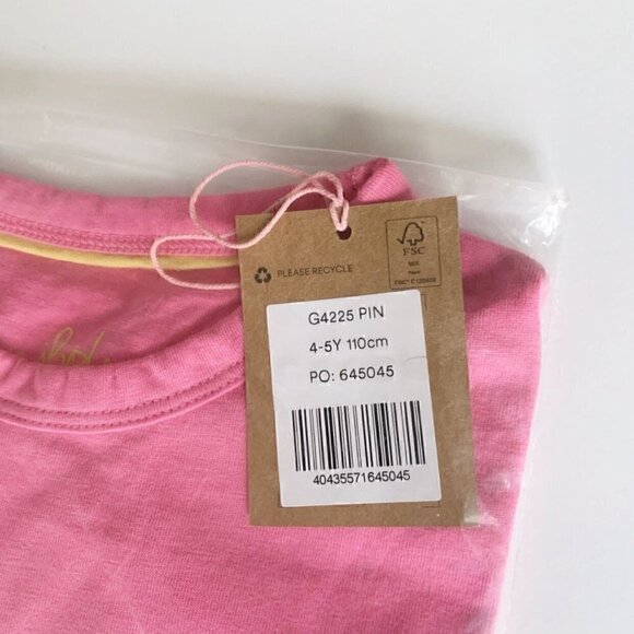 NWT Mini Boden Floral Power Applique Flutter Slogan T-shirt for Girls - Picture 4 of 8